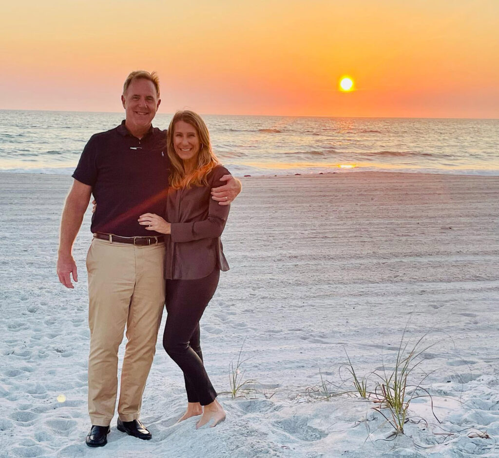 Steve and Janet Walter - Sunset on Longboat Key