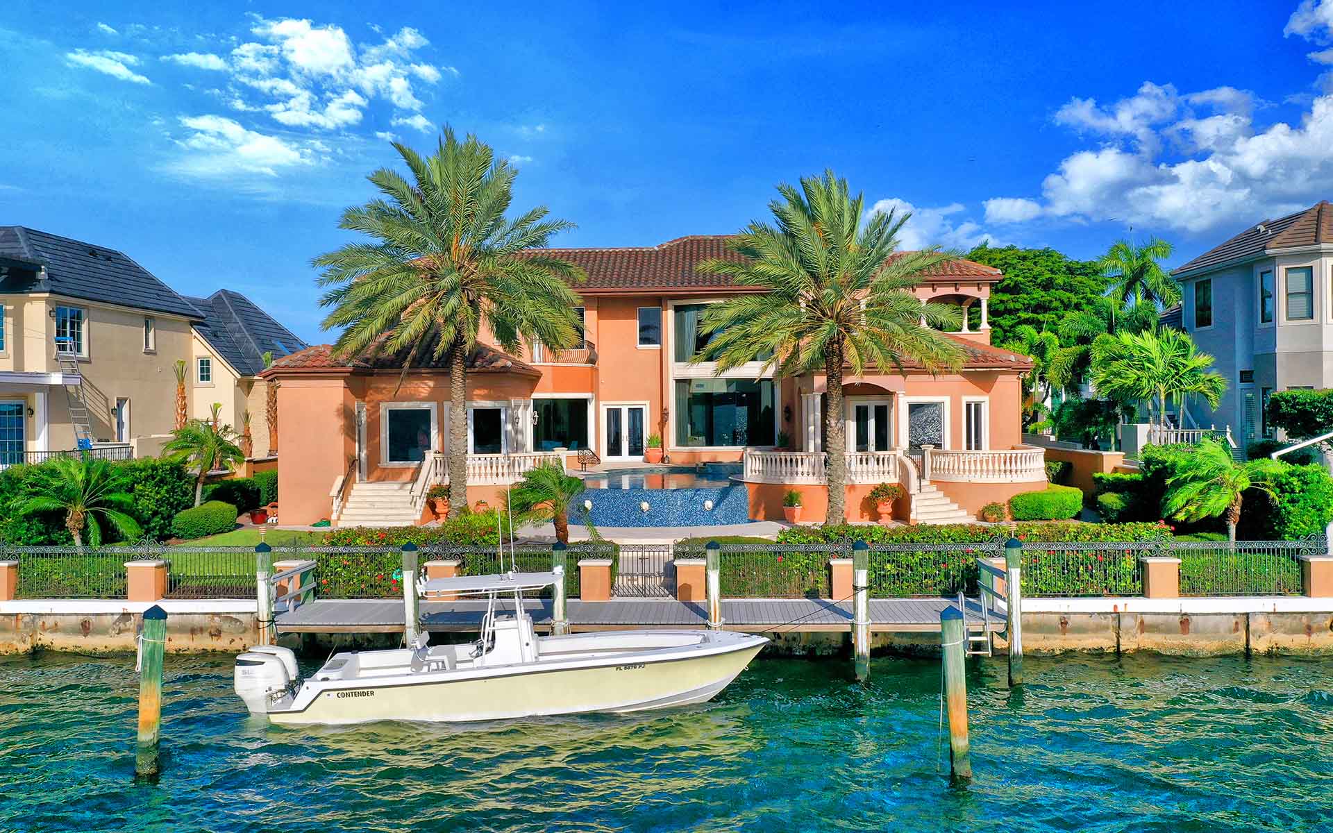 483 Meadow Lark Drive Boat docked in canal