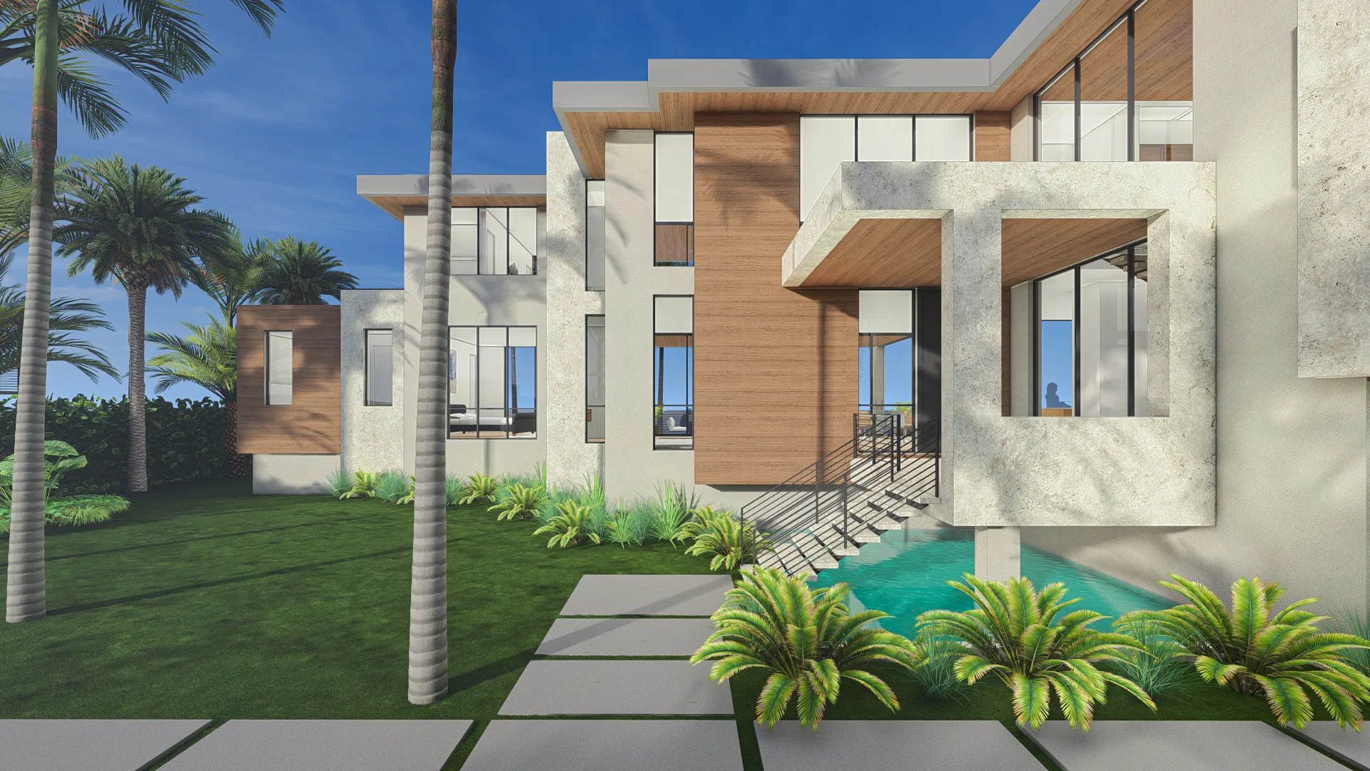 Haussler Exterior Renderings 4 Drive way 2