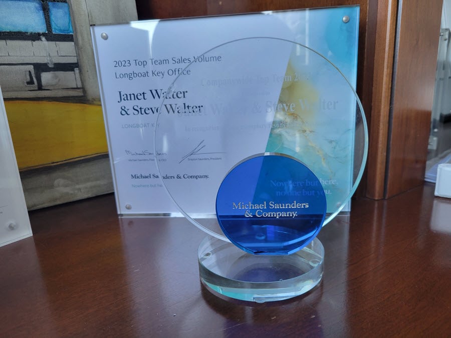 Walter Group Real Estate 2023 Michael Sauders and Company Sales Volume Longboat Key Fl