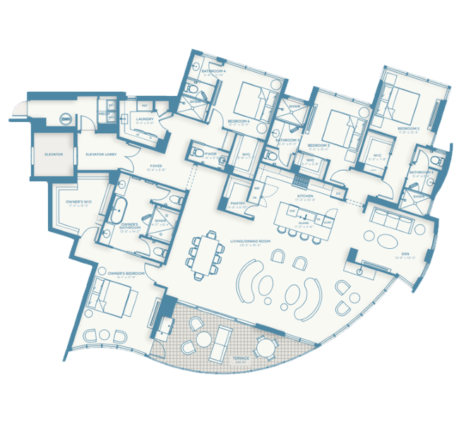 Rosewood Residences Lido Key Residence floorplan 05