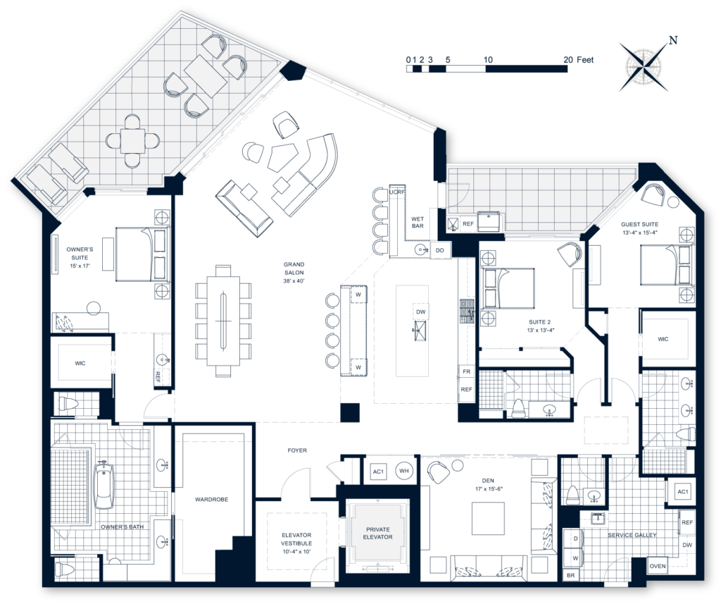 Rosewood Residences Lido Key Residence floorplan 03