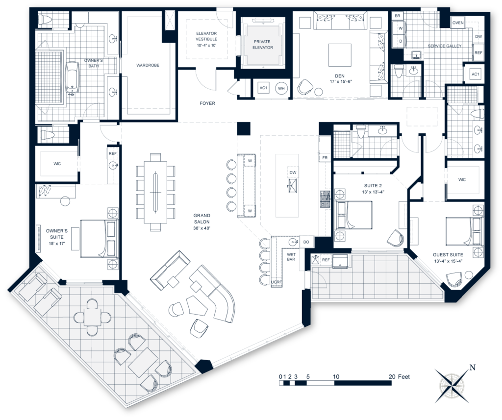 Rosewood Residences Lido Key Residence floorplan 04