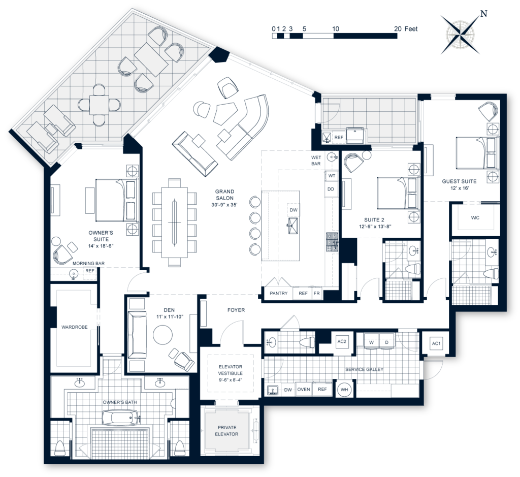 Rosewood Residences Lido Key Residence floorplan 05