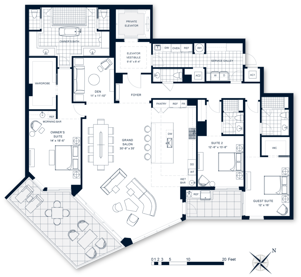 Rosewood Residences Lido Key Residence floorplan 06