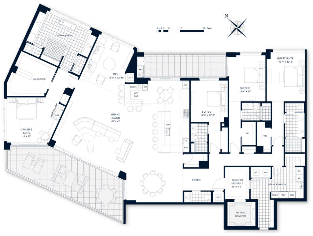 Rosewood Residences Lido Key Residence floorplan 07