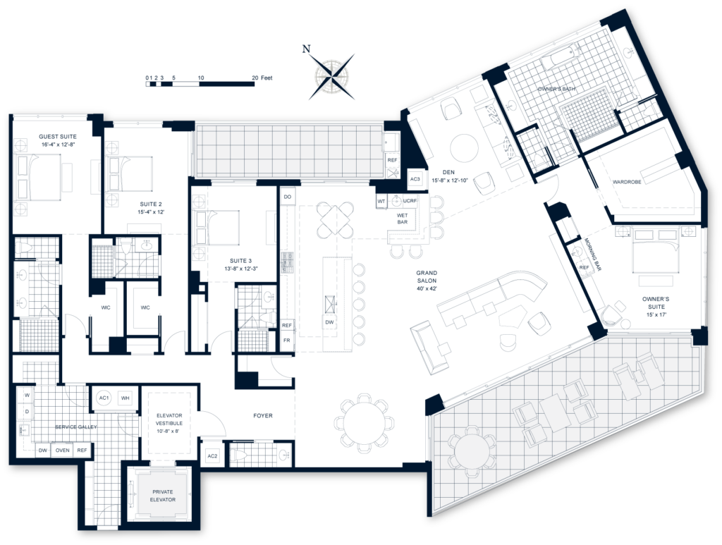 Rosewood Residences Lido Key Residence floorplan 08