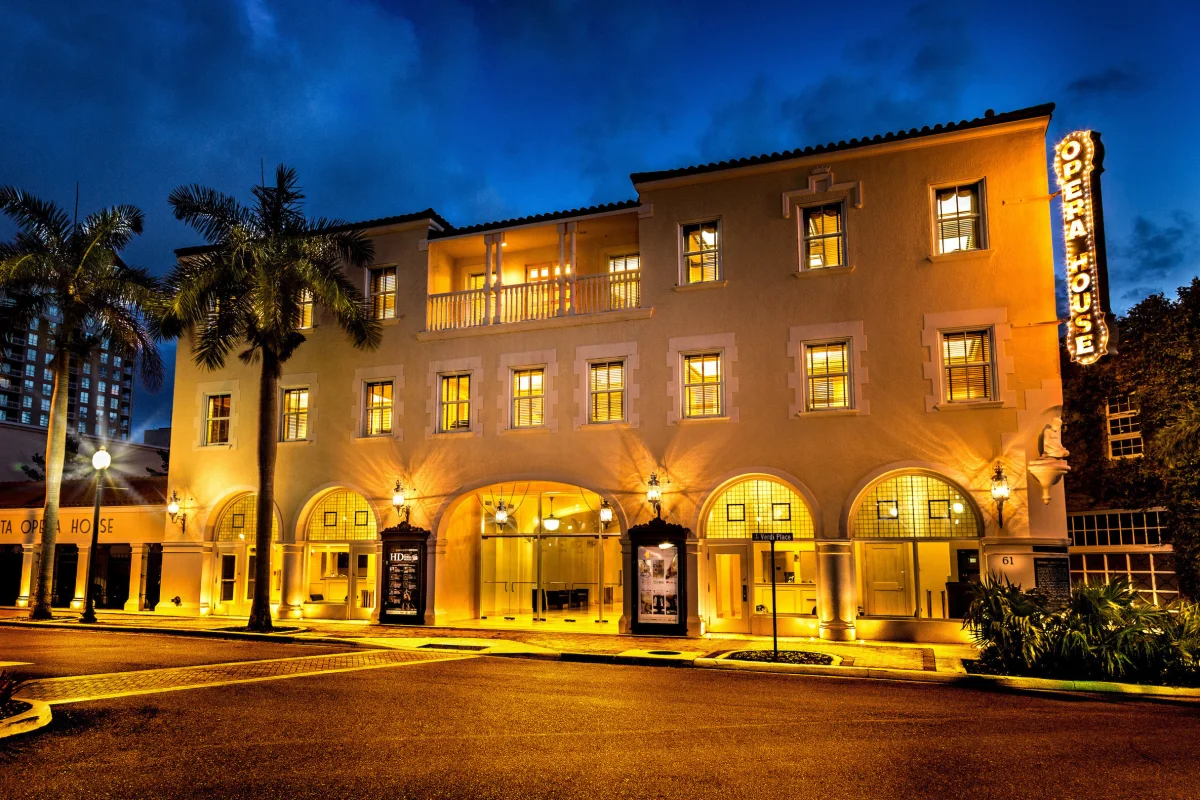 The Sarasota Opera House historic 1,119 seat theater in downtown Sarasota, Florida