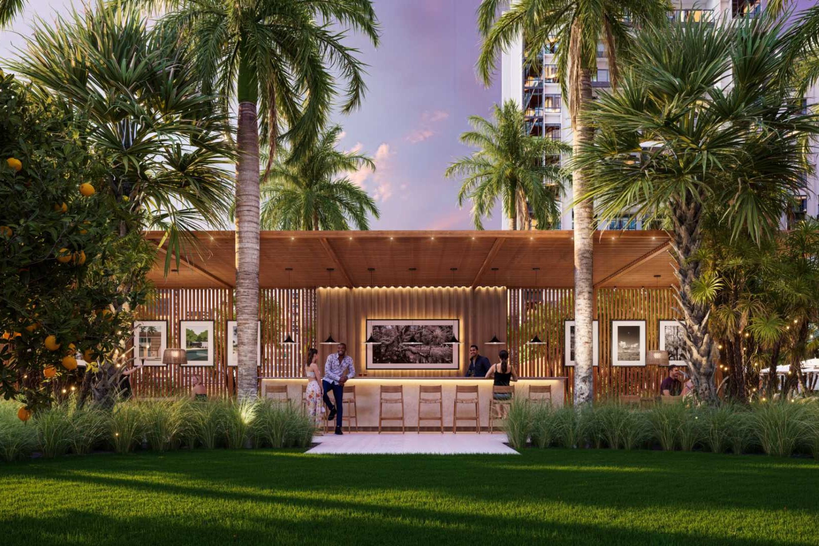 Waldorf Astoria Residences Sarasota Outdoor Bar and Pavilion