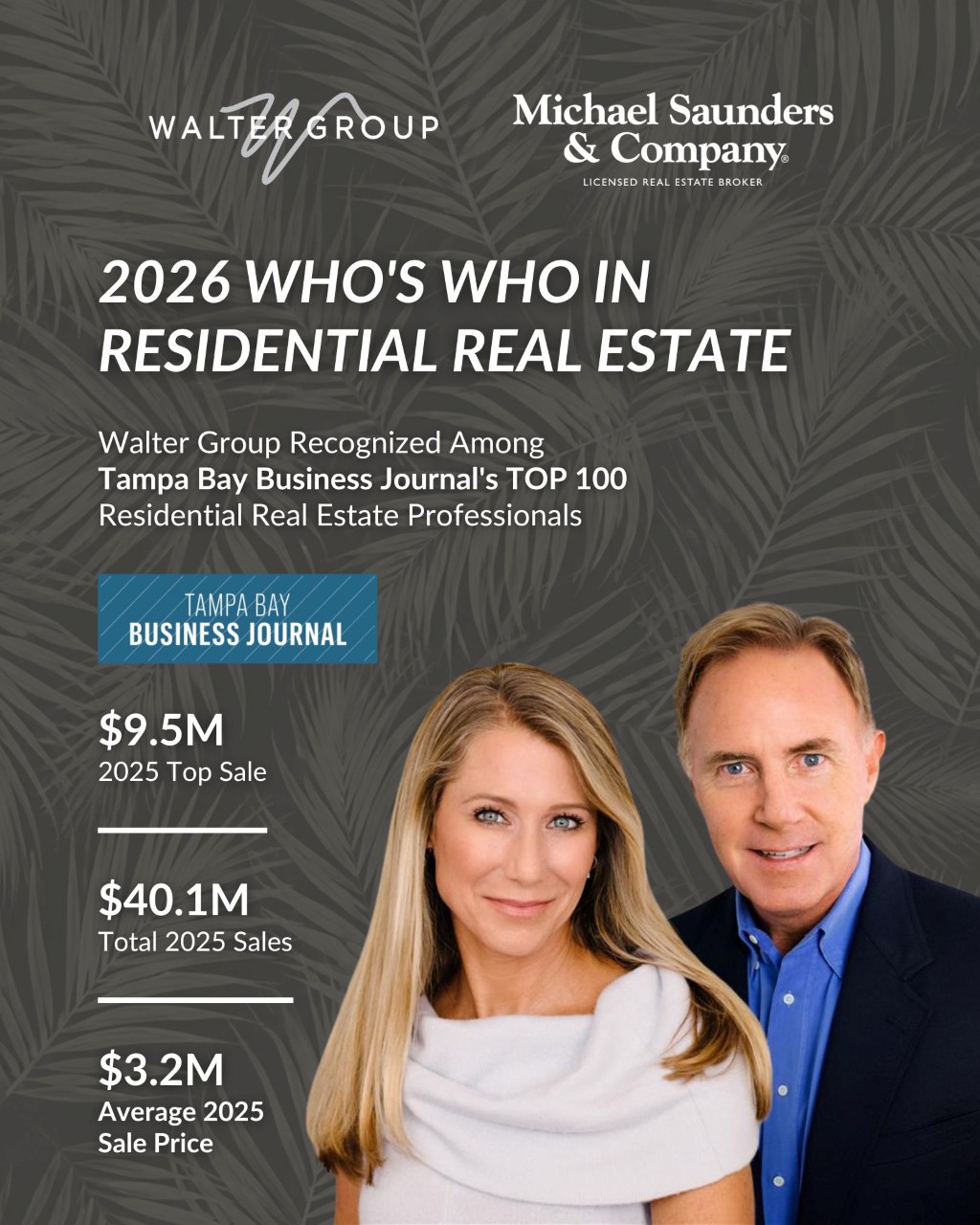Walter Group Tampa Bay Business Journal Recognition