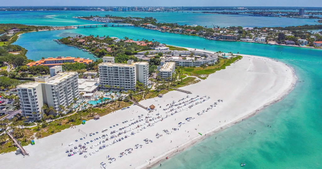 The Resort at Longobat Key Club looking to the north to Lighthouse Point 